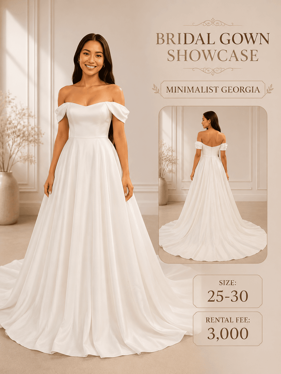 Minimalist Abby gown
