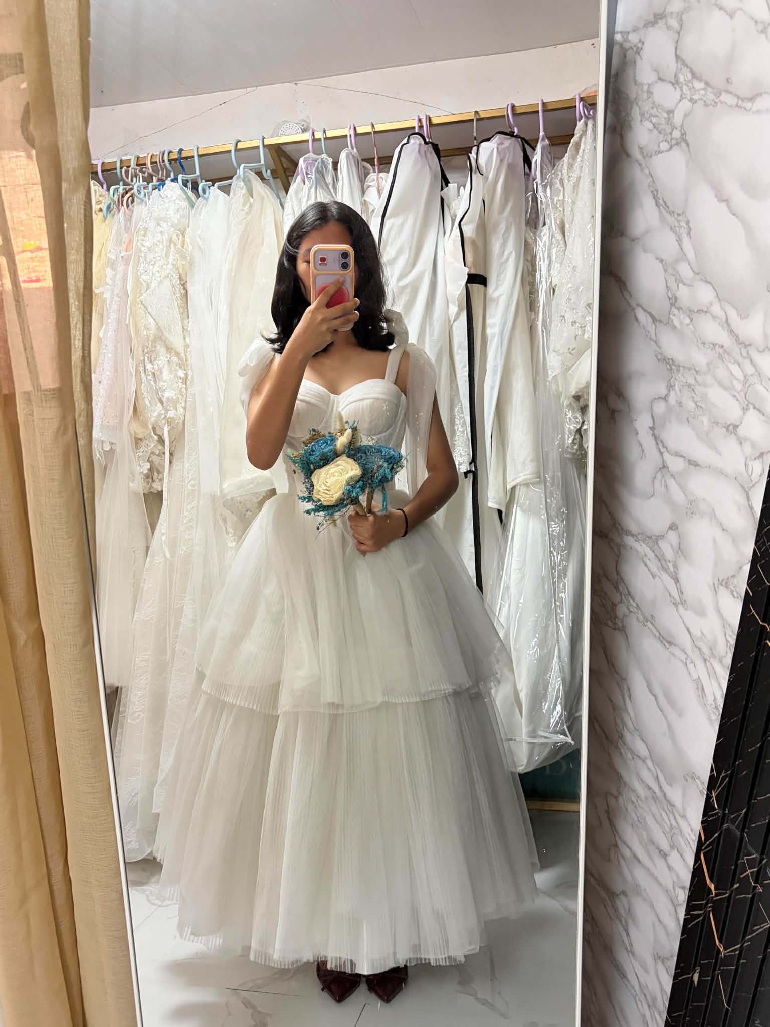 White Layered Anna gown